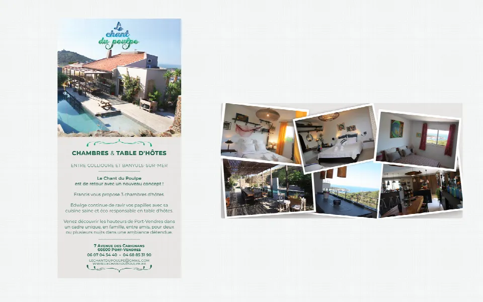 Tract pour l’office de tourisme, recto et verso
